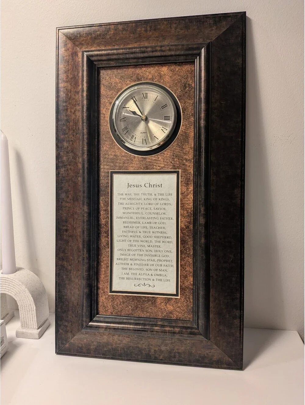 Decorative Religious Wall Clock Jesus The Way, the Truth, & the Life Working